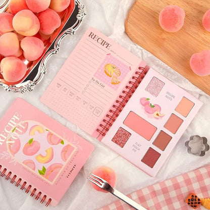 Coringco Recipe Note Eyeshadow Palette Flat Peach Pie - Felicity