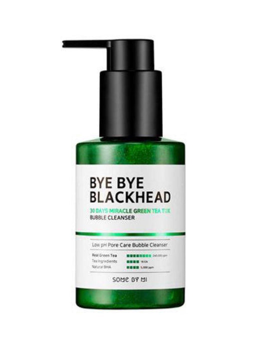 Some By Mi - Bye Bye Blackhead Green Tea Bubble Cleanser 120g Facial Cleansers from Some By Mi